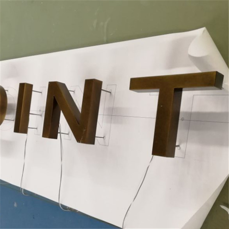 Outdoor Decoration Letter Backlit Waterproof 3D LED Sign Letters