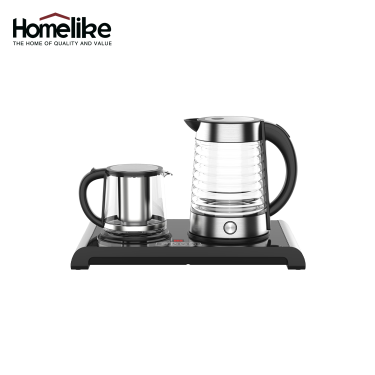 Custom Household Appliance 1.7L Electric Glass Tea Maker Set