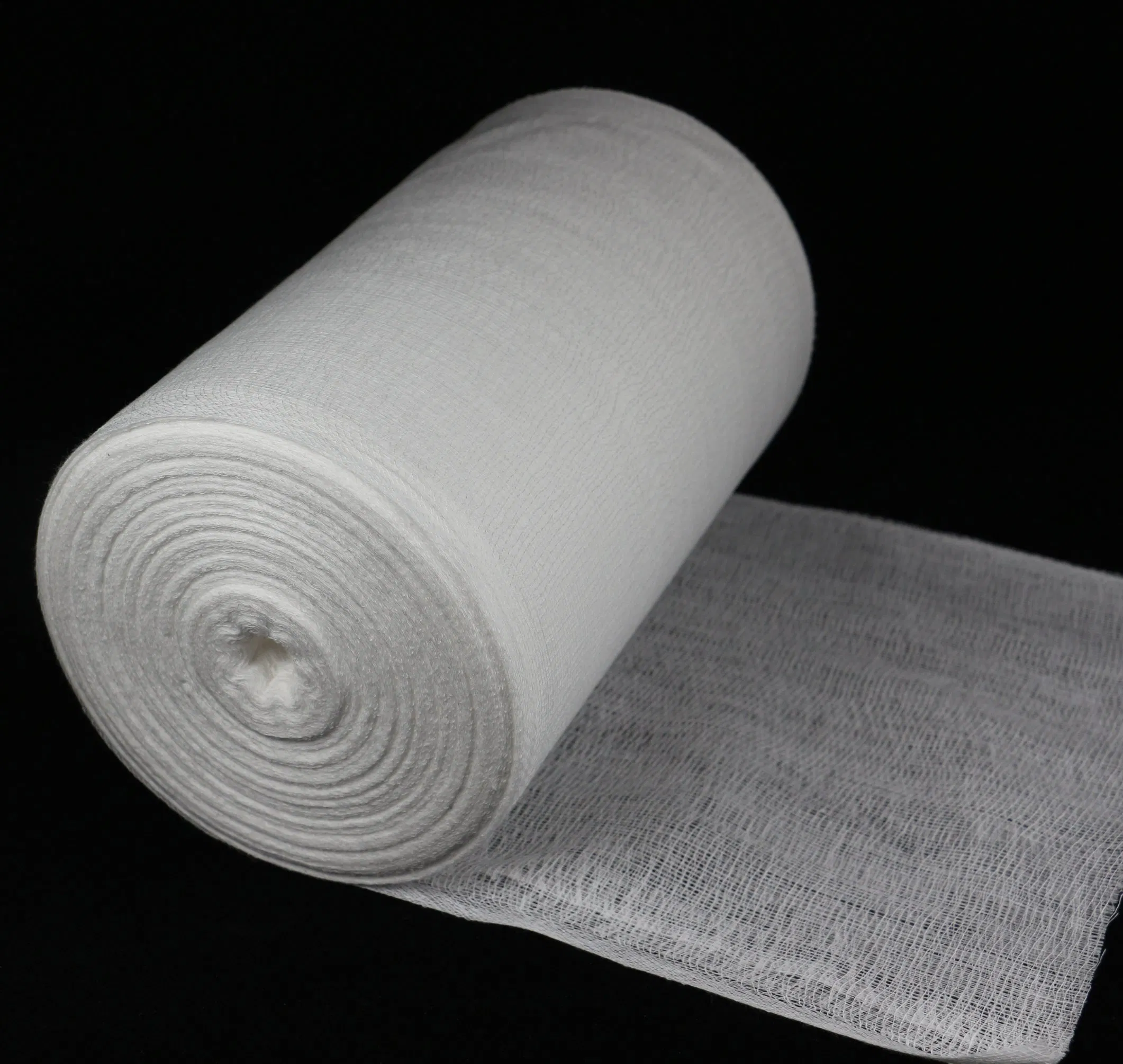 Medical 100% Cotton Jumbo Gauze Roll Big Bleached Absorbent Gauze Rolled 3000m
