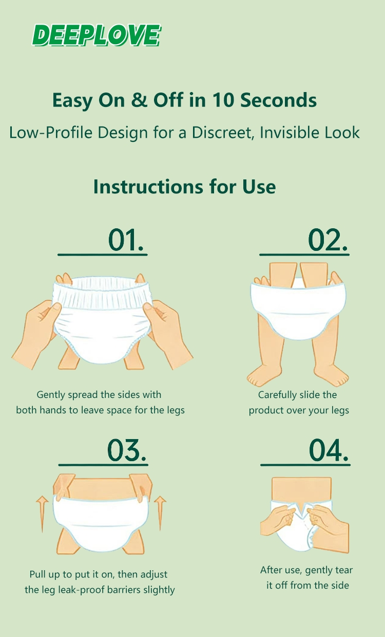 High Quality Ultra-Absorbent Adult Diaper Pants for Maximum Leak Prevention