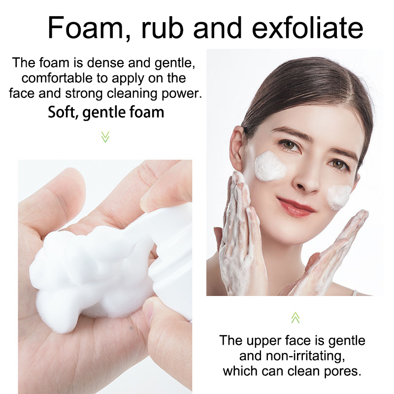 Customize Logo Aloe Vera Cleanser Deep Cleansing Mousse Oil Control Foam Herbal Skin Care Product