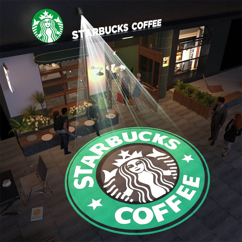 Free Custom Logo Gobo Projector Advertising Lights 60W/100W/150W LED Sign Wall Projection Lamp Outdoor Waterproof IP67 HD&Bright