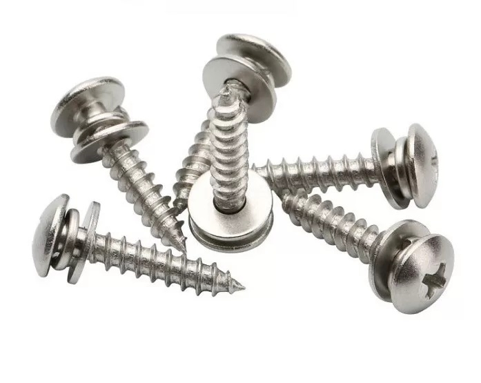 Stainless Steel Pan Head Slotted and Phi Lips Combined Drive Machine Screws with Captive Square Washer Sems Screw