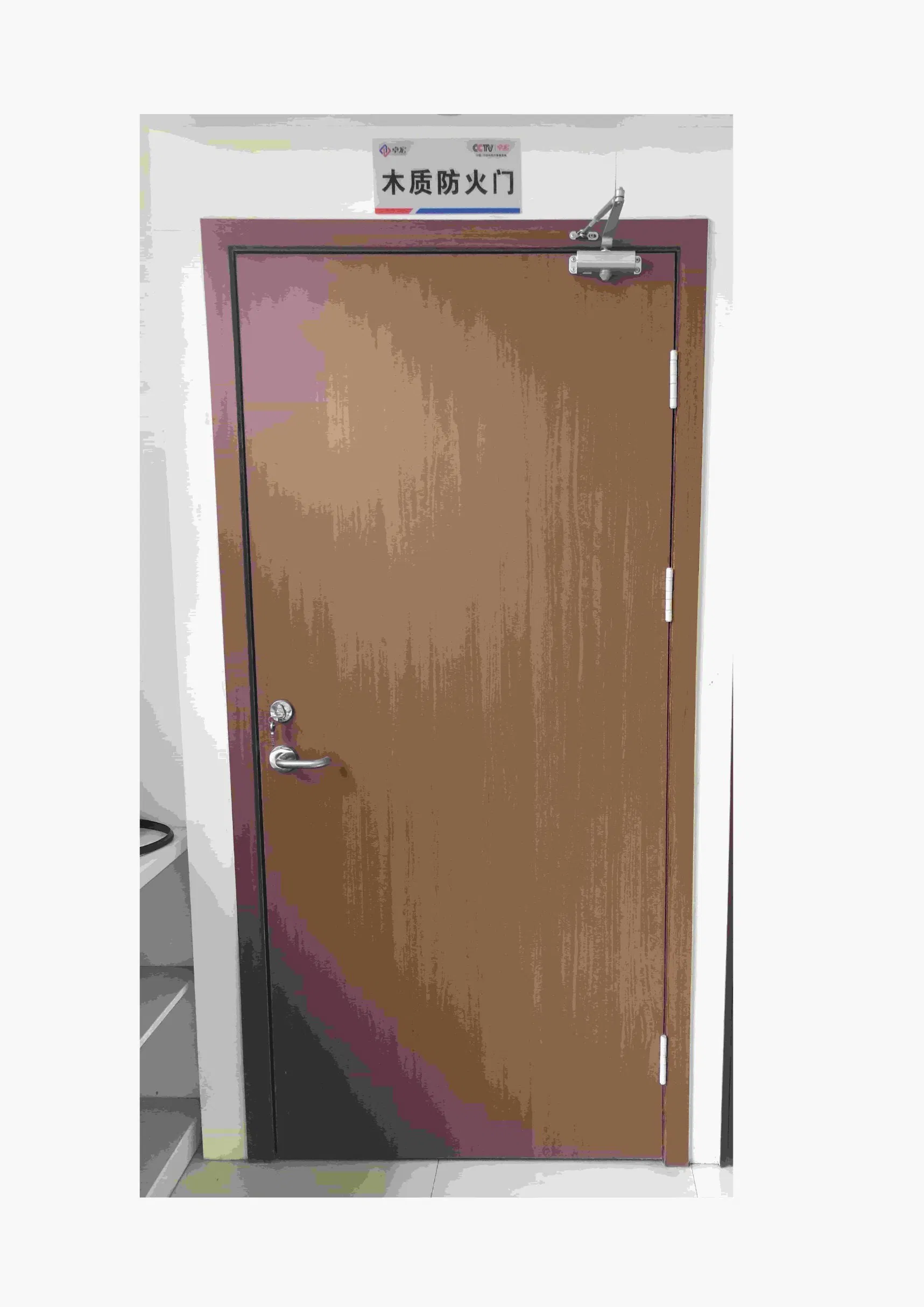 Wood Fireproof Hotel Doors Prettywood Certificated Fire Rated Modern Simple Designs Interior Solid Bedroom Waterproof Swing