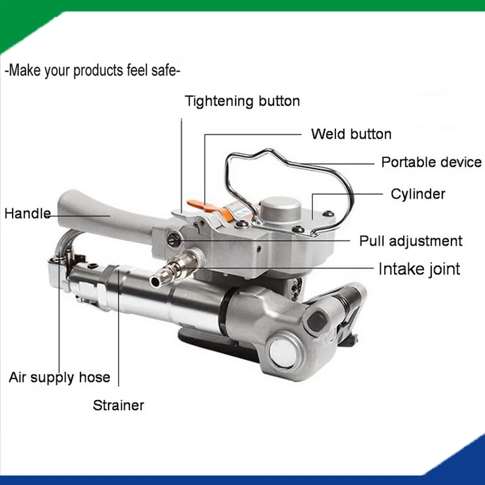 Пневматическая машина для упаковки AQD 19 PET/PP