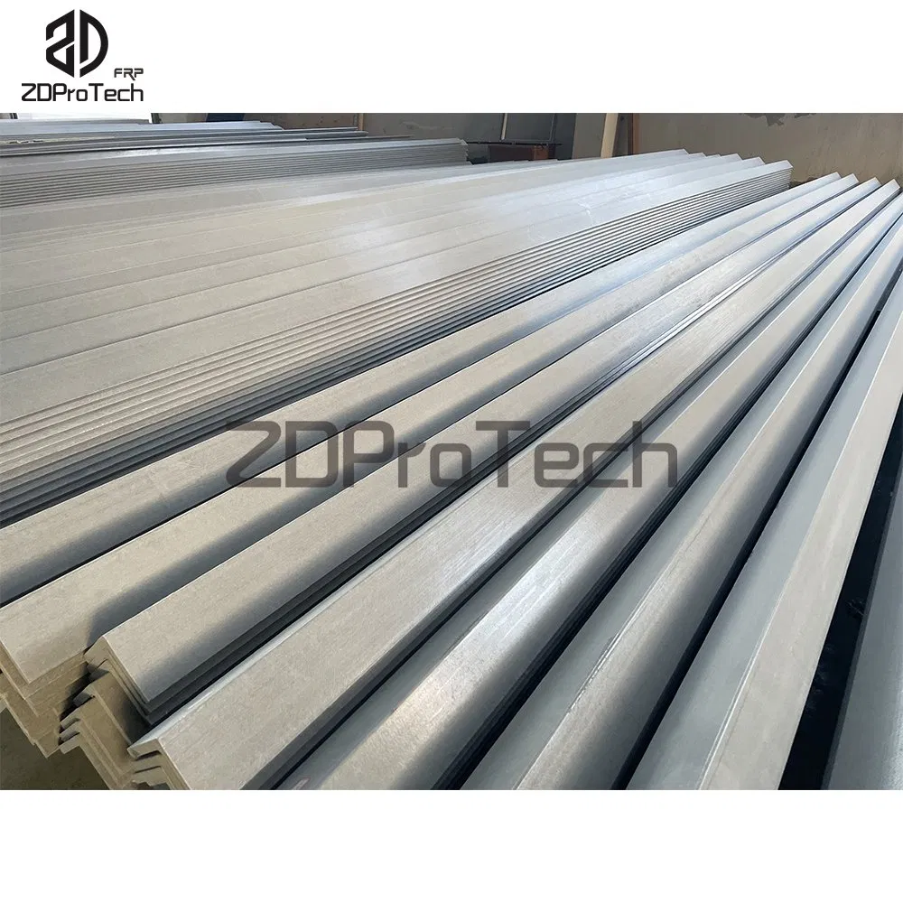 Lightweight and High Strength Structural FRP Z Bar Pultruded Fiberglass Z Shape Angle Beam.