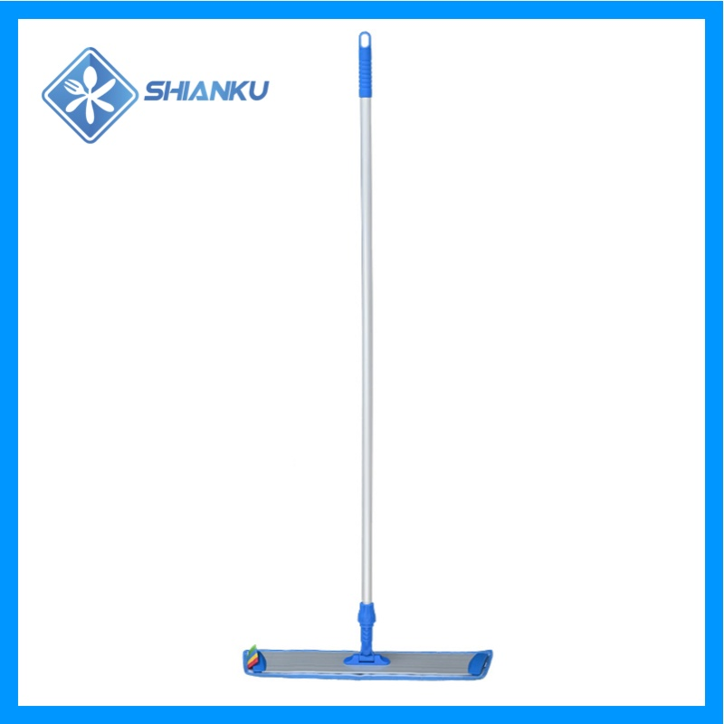 Shianku Aluminum Flat Dust Mop Cleaning Floor with Long Handle Cleaning Mop