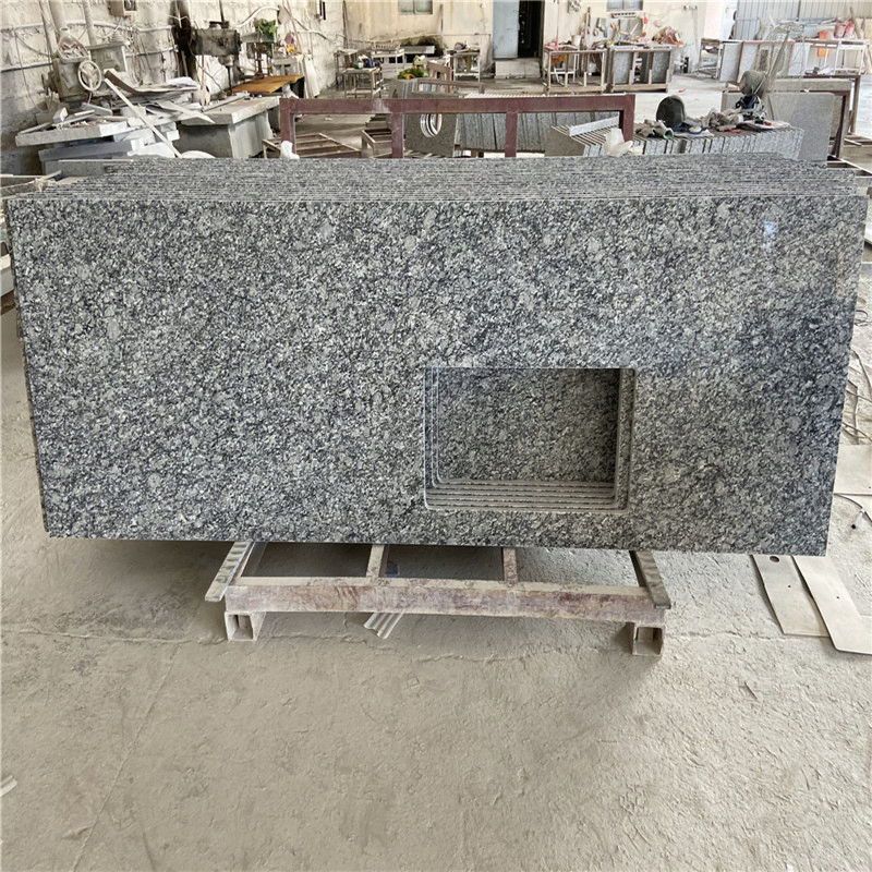 China Countertop Factory Wholesale White Mist Bathroom Tops Countertops Island Top