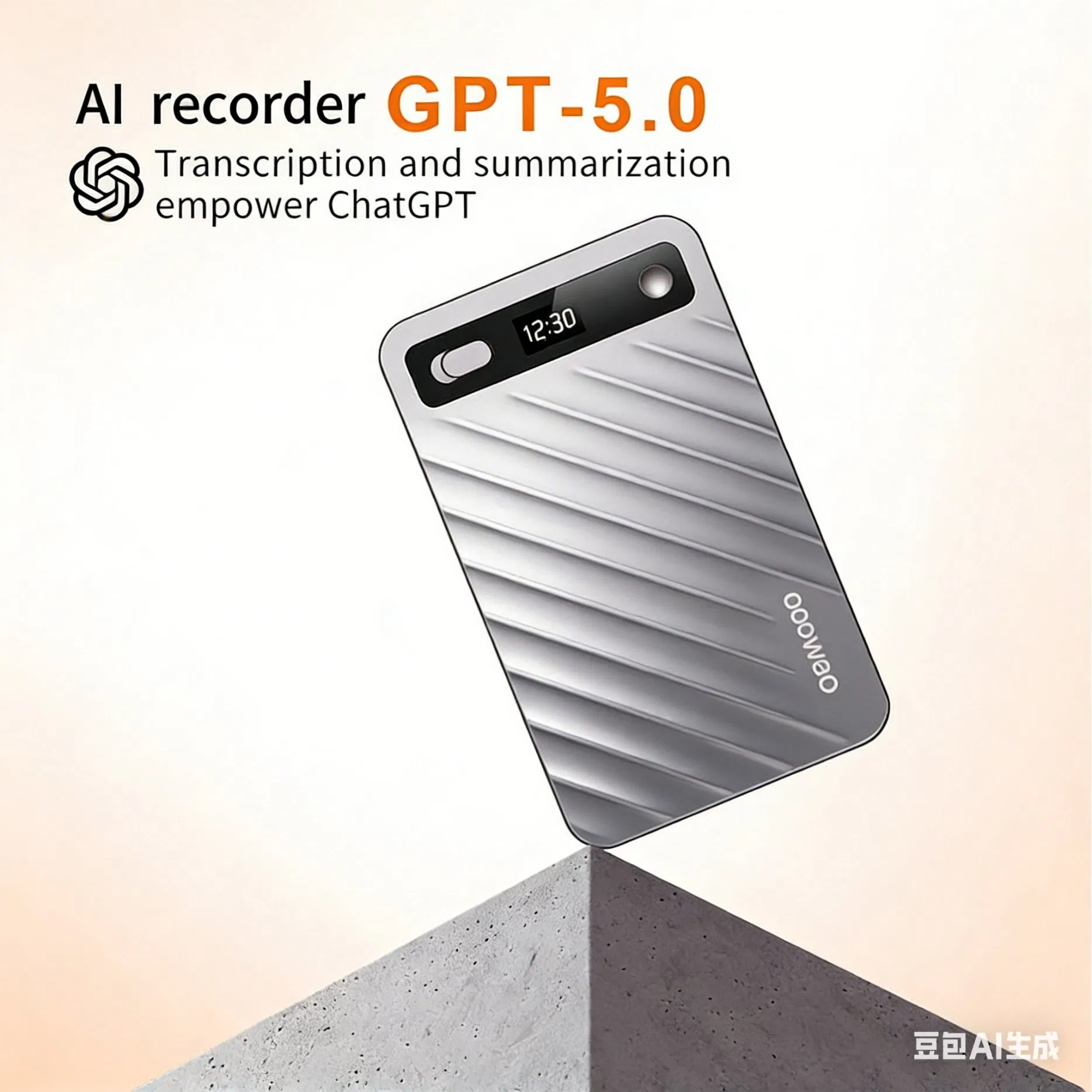 Ultra Slim 64GB Ai Notes Voice Recorder Ai Smart Digital Voice Recorder