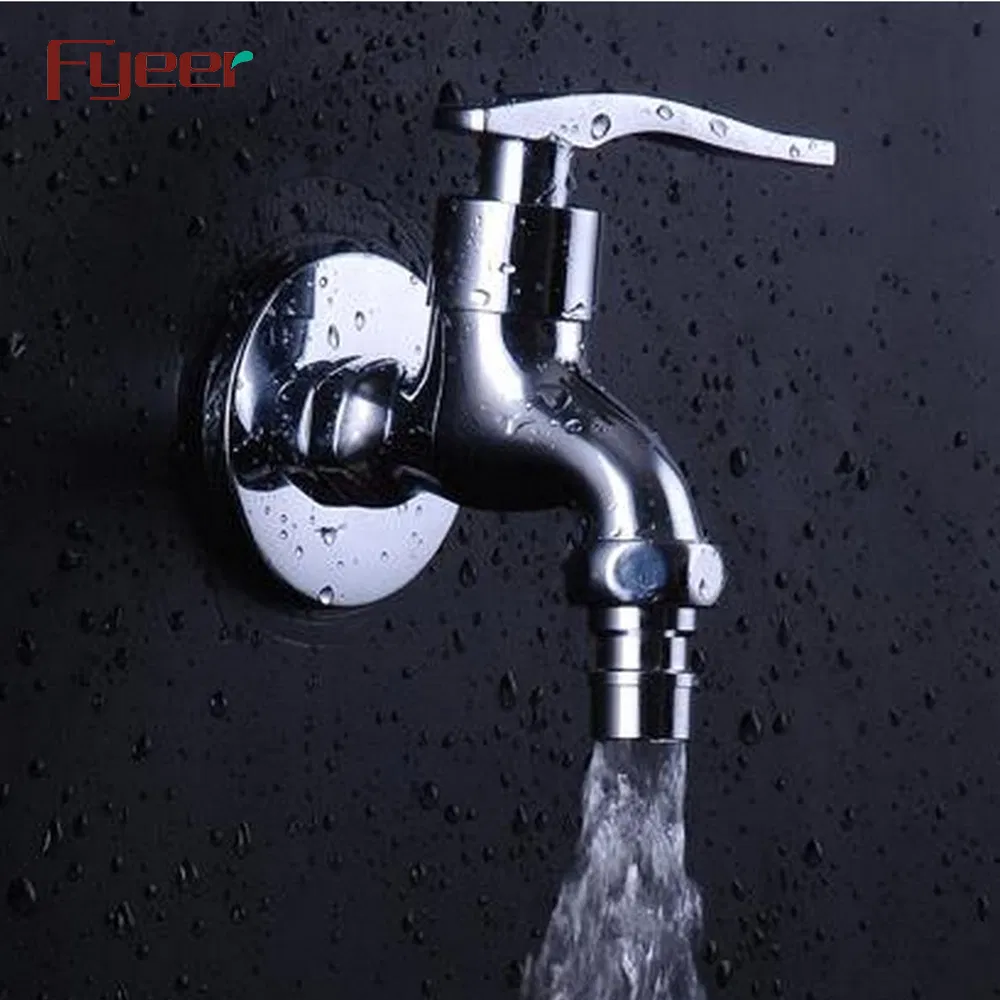 Fyeer Brass Chrome Plated Tap Wall Washing Machine Laundry Bib Cock