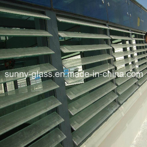 3-6mm Clear / Colored Louver Glass for Construction or Decoration