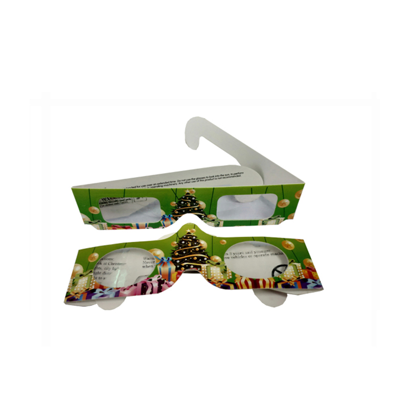 Factory Direct Sale 3D Paper Christmas Tree Glasses Can Be Custom Printed