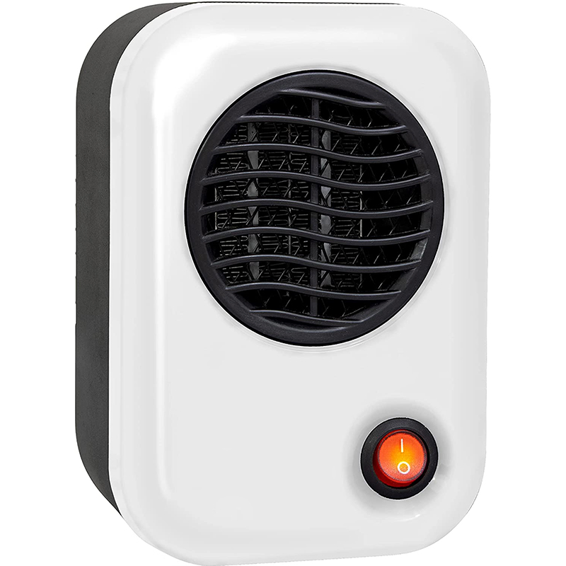 Mini Portable Ceramic Table Warm Air Home Electric with Button Office Desk 600W Personal PTC Fan Heater