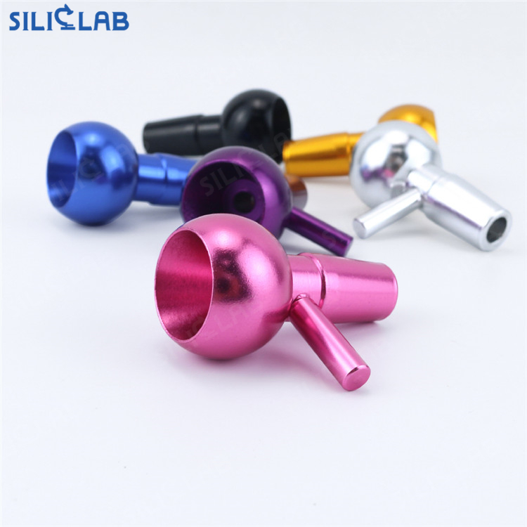 14mm Aluminium Alloy Round Head Smoking Bowl Pot for Smoking Tobacco Cigarette Accessories Style 2
