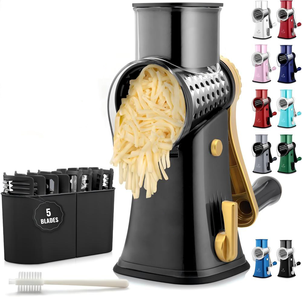 Versatile 5 Blade Vegetable Slicer and Cheese Grater