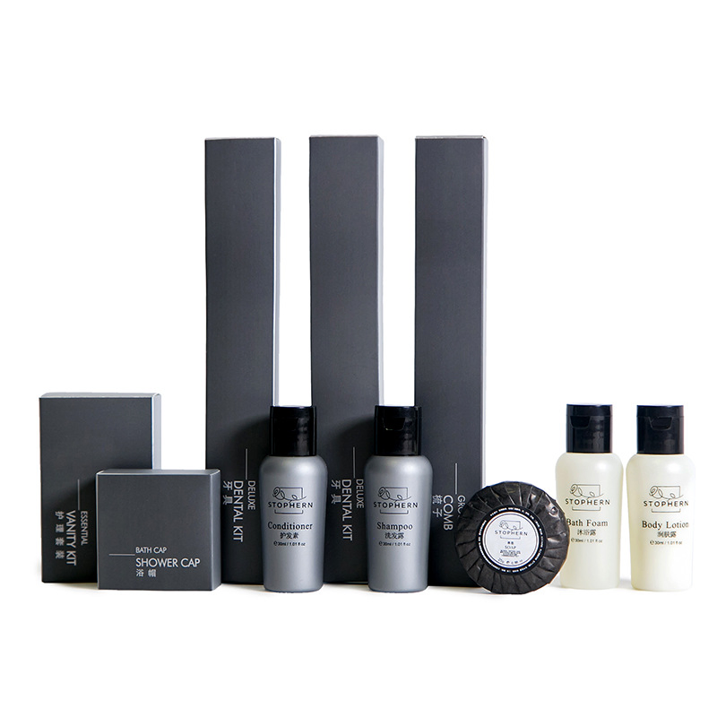 Luxury Cosmetic Sets Hotel Bathroom Amenities Eco Friendly Hotel Supplies Amenities Set