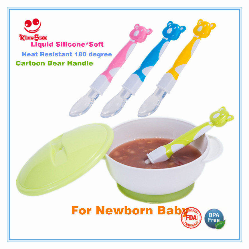 Cute Animal-Themed Silicone Baby Spoon for Easy Feeding