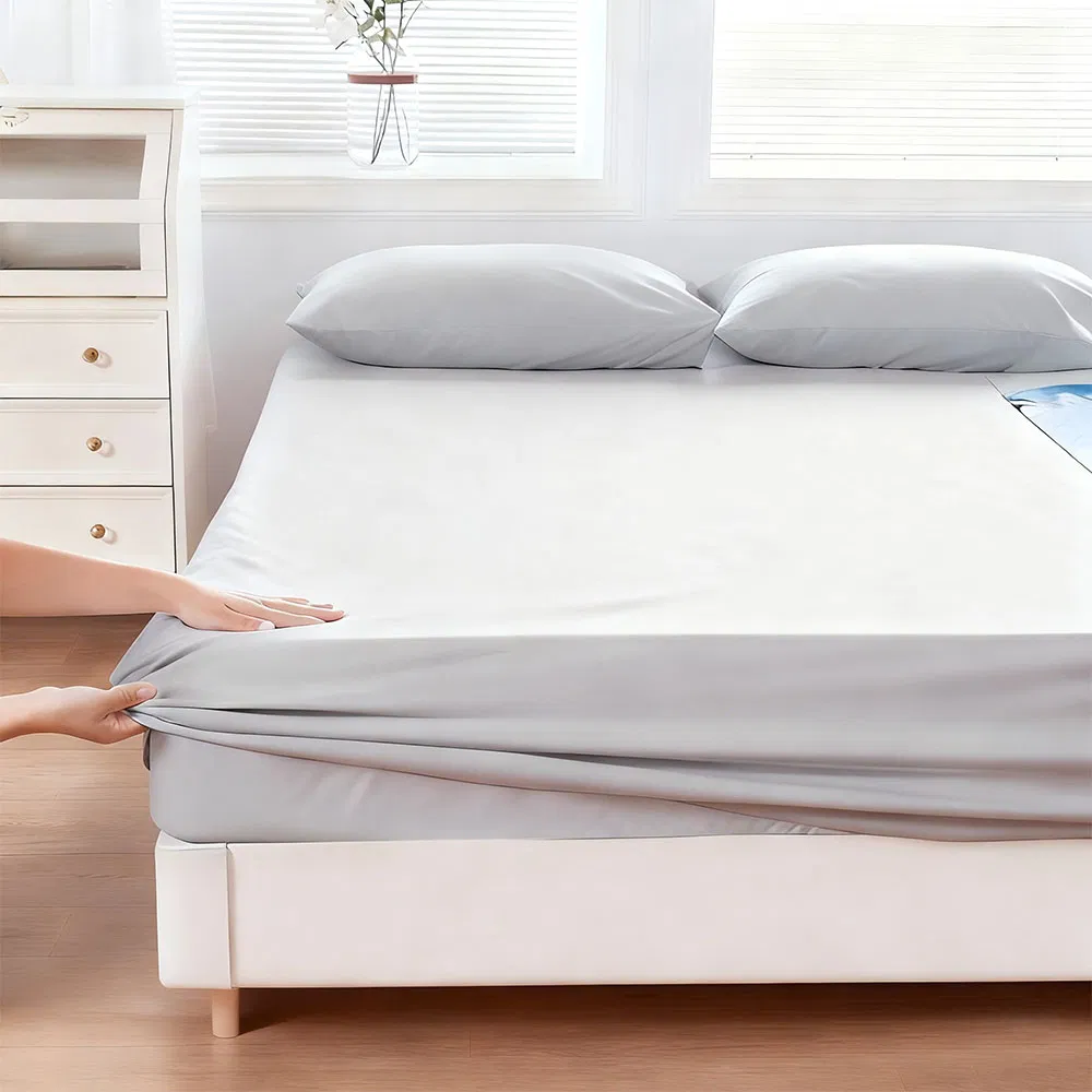 Durable Comfortable Waterproof Bed Sheet Bamboo Flat Sheet Easy Clean for Home Use