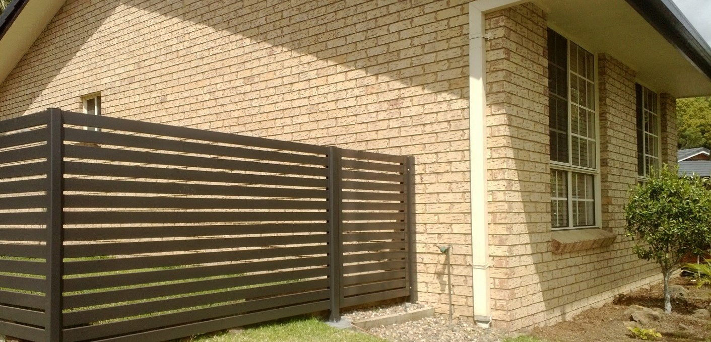 High Quality Aluminum Slat Panel Garden Wall Use Fencing Kit with Post