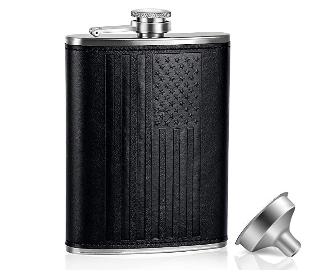 Liquor Whiskey Custom Stainless Steel Leather Flask Whisky Alcohol Hip Flask for Ballantruan Cameron Brig