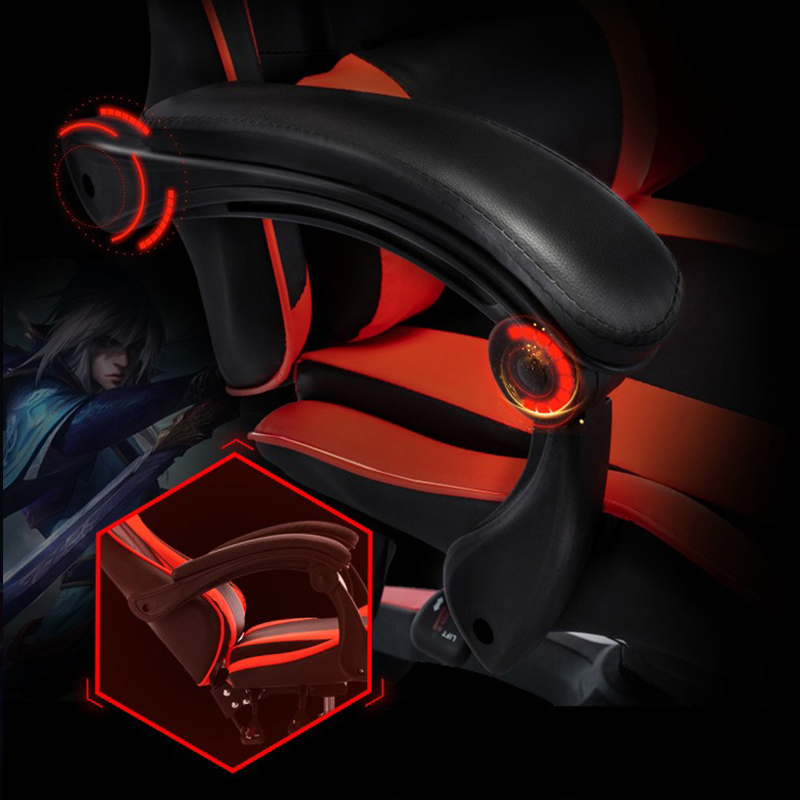 Good Quality New Luxury Reclining Racing Game Swivel Gaming Chair with Footrest Wheels