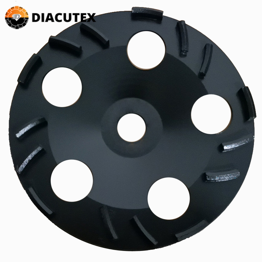 125mm Rooftop Segment Thin Epoxy Removal Diamond Grinding Cup Wheel