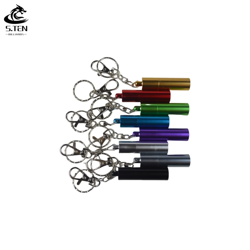 Mini Billiard Keychain Cue Tip Sander with Multi-Function