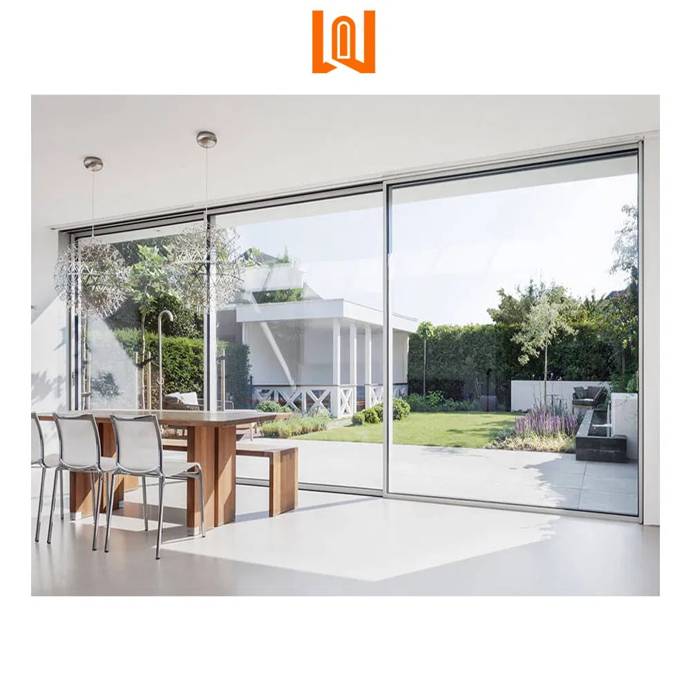 Exterior Soundproof Thermal Break Aluminum Slim Stackable Sliding Door