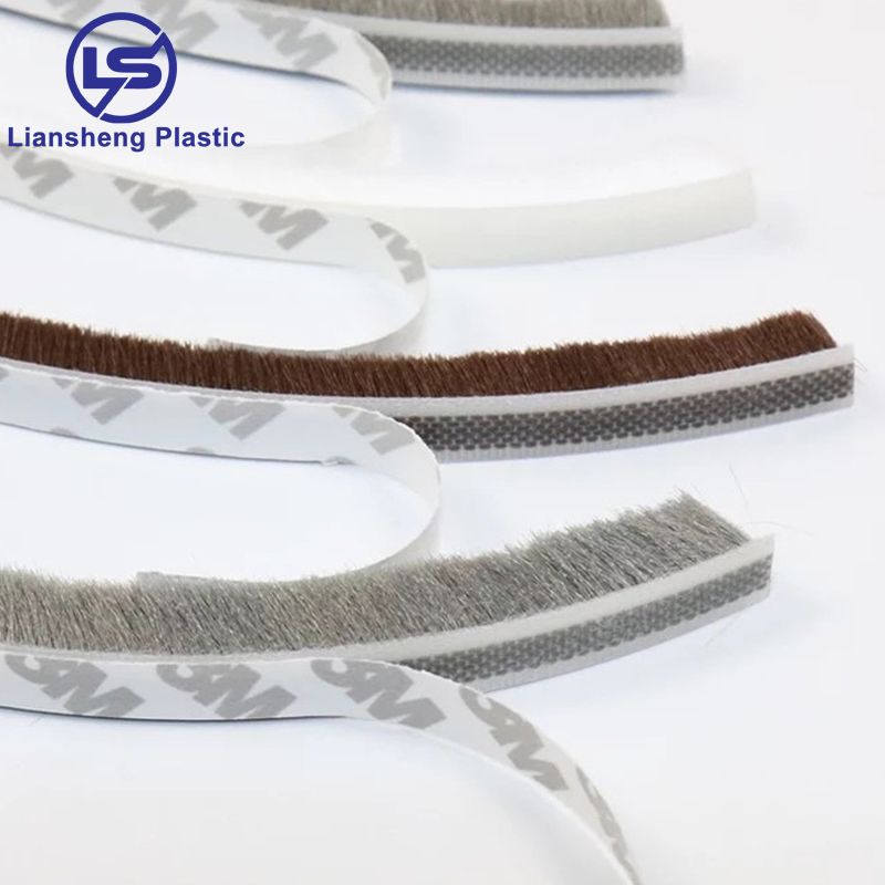 Adhesive Weather Strip Windproof Strip Brush Wool Pile Weather Strip Door Seal