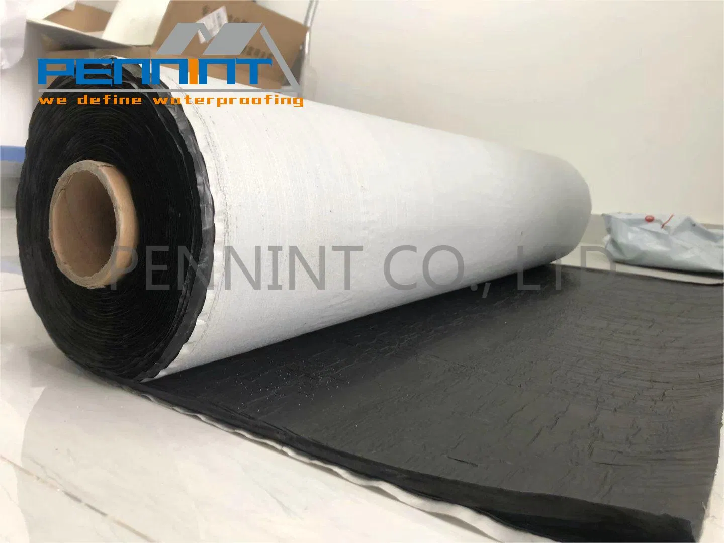 Cross Laminated HDPE Film Self Adhesive Bitumen Waterproof Membrane