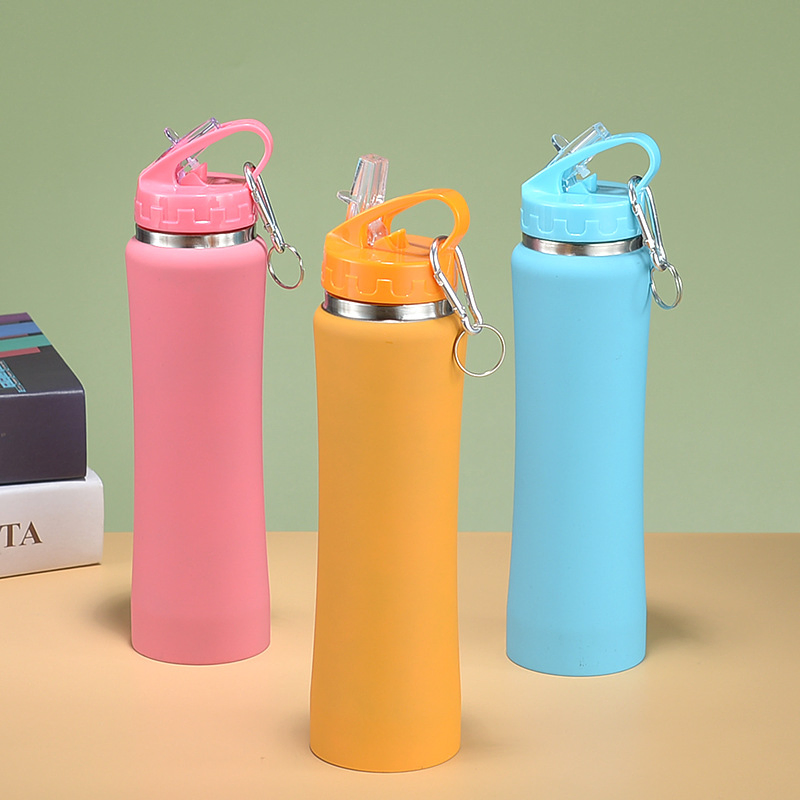 Portable Gym Sports Drinking Water Bottles Flask Eco-Friendly Double Wall Termos Stainless Steel Water Bottle