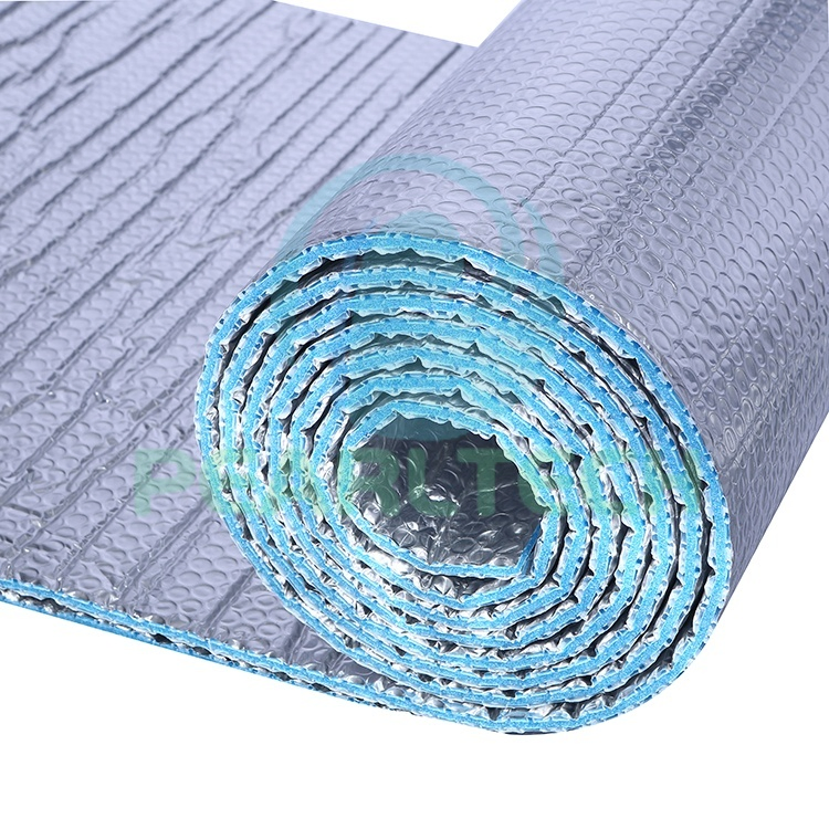 Fire Resistant Antiglare Double Aluminum Foil Bubble XPE Bubble as Roof Insulation Materials with Low Emmisivity