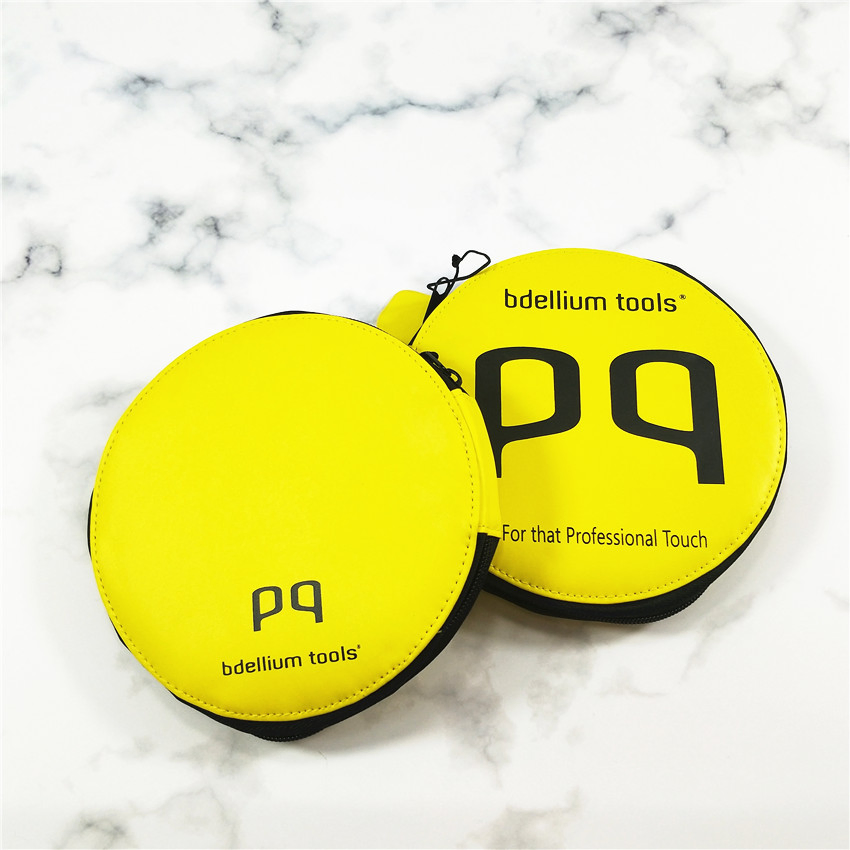 New Multi-Functional Artificial Fiber Egg Yellow 5 Makeup Brushes Set