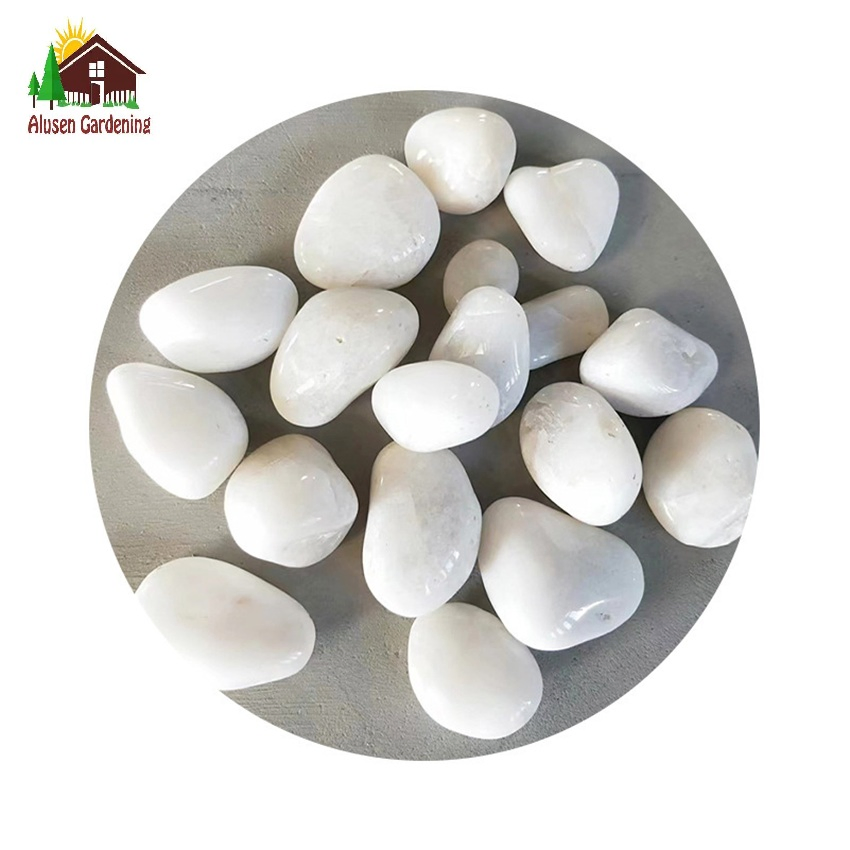 Natural Decorative White Stones Ideal for Home Decor & Garden Landscaping Rocks