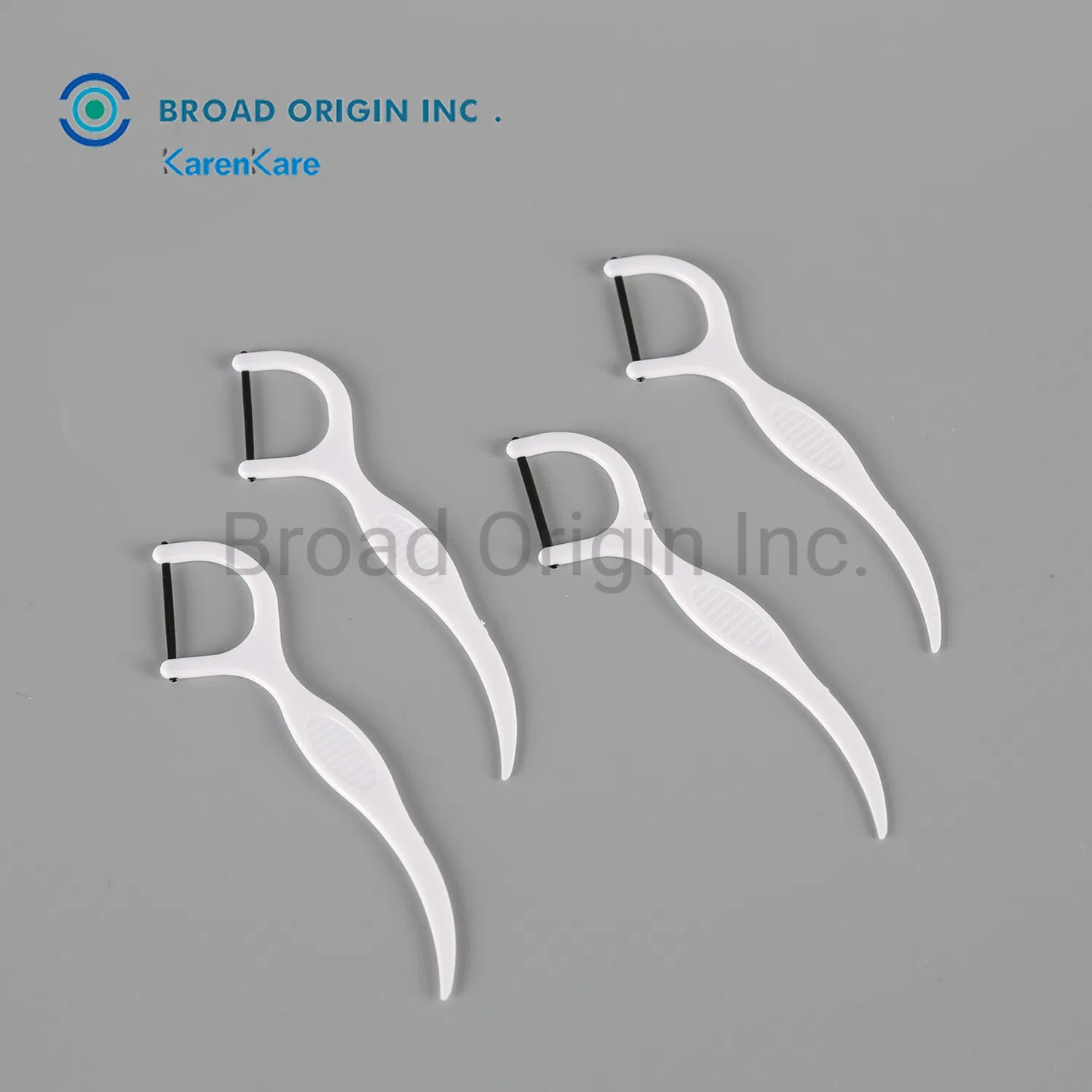 Hot Sales Cleaning Teeth Black Nylon F-Type Dental Floss Pick