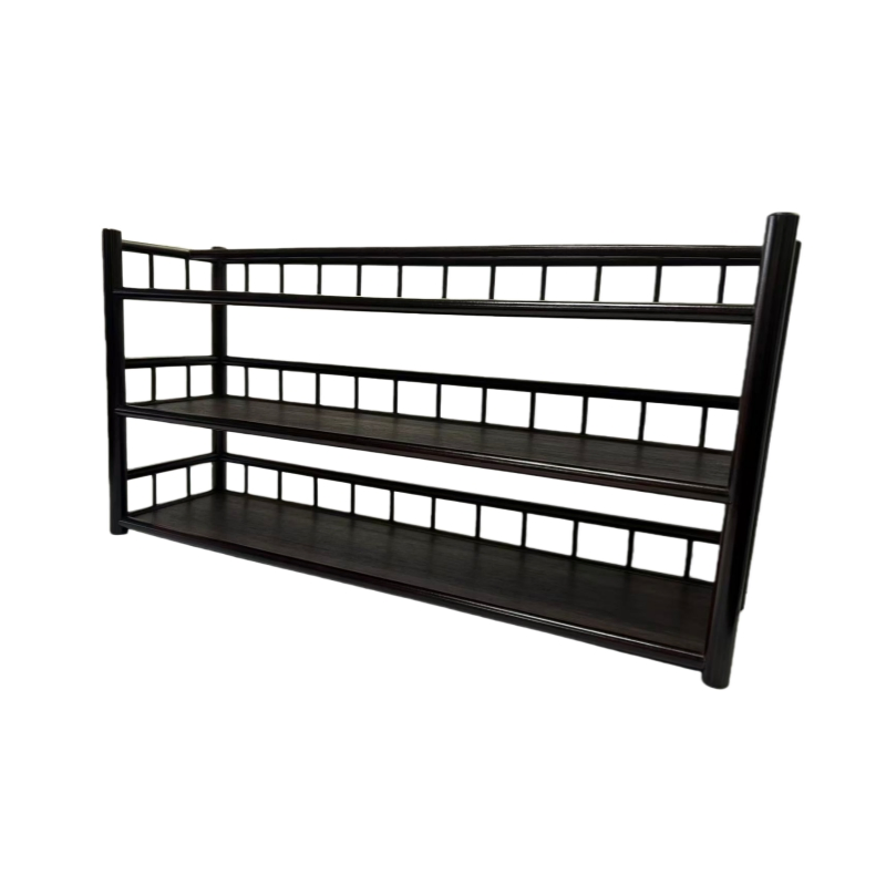 Bamboo Shelf Multi-Layer Rack Oriental Style Storage Rack