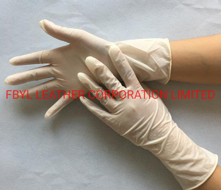 White Disposable Latex Protection Gloves (JYG-SP019)