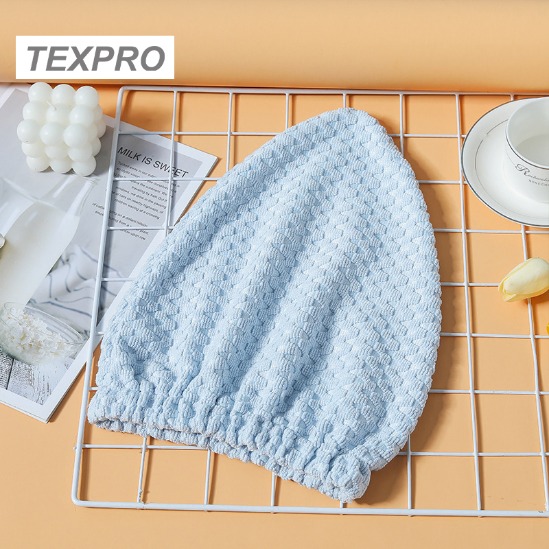 Waffle Weave Microfiber Shower Cap Hair Drying Towels Bath Cap