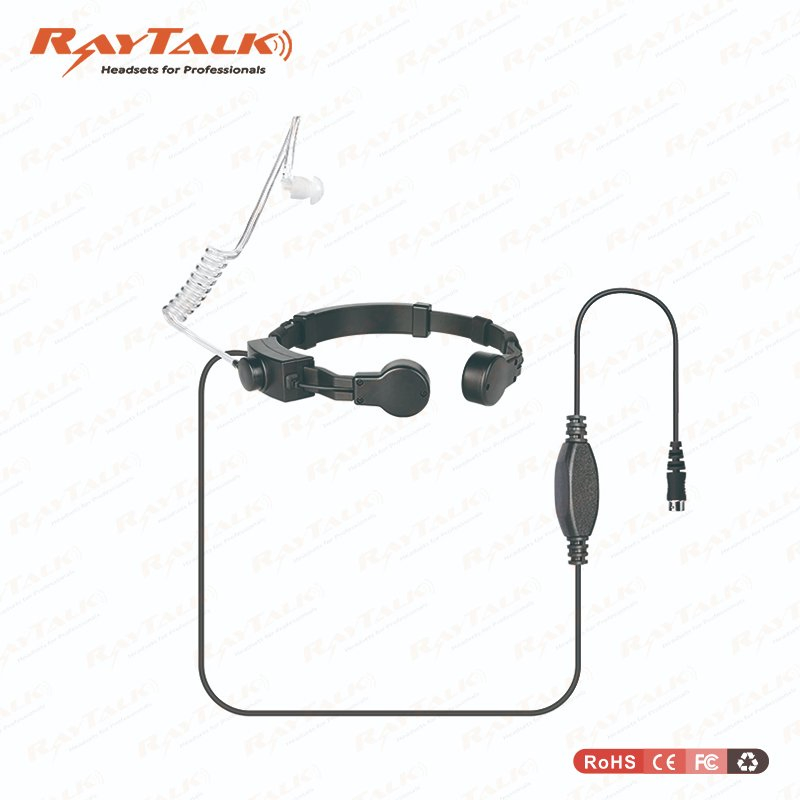 Neckband Throat Microphone with Finger Ptt for Motorola Talkabout Radios