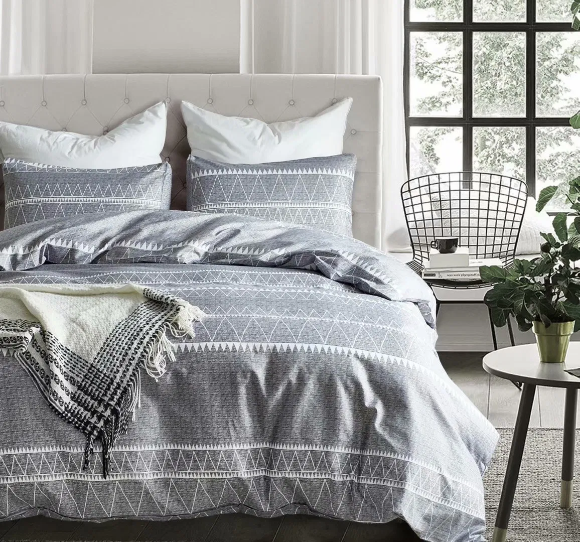Luxury Custom Printed Cotton Quilt Bed Spread All-Season 3PCS Best Selling