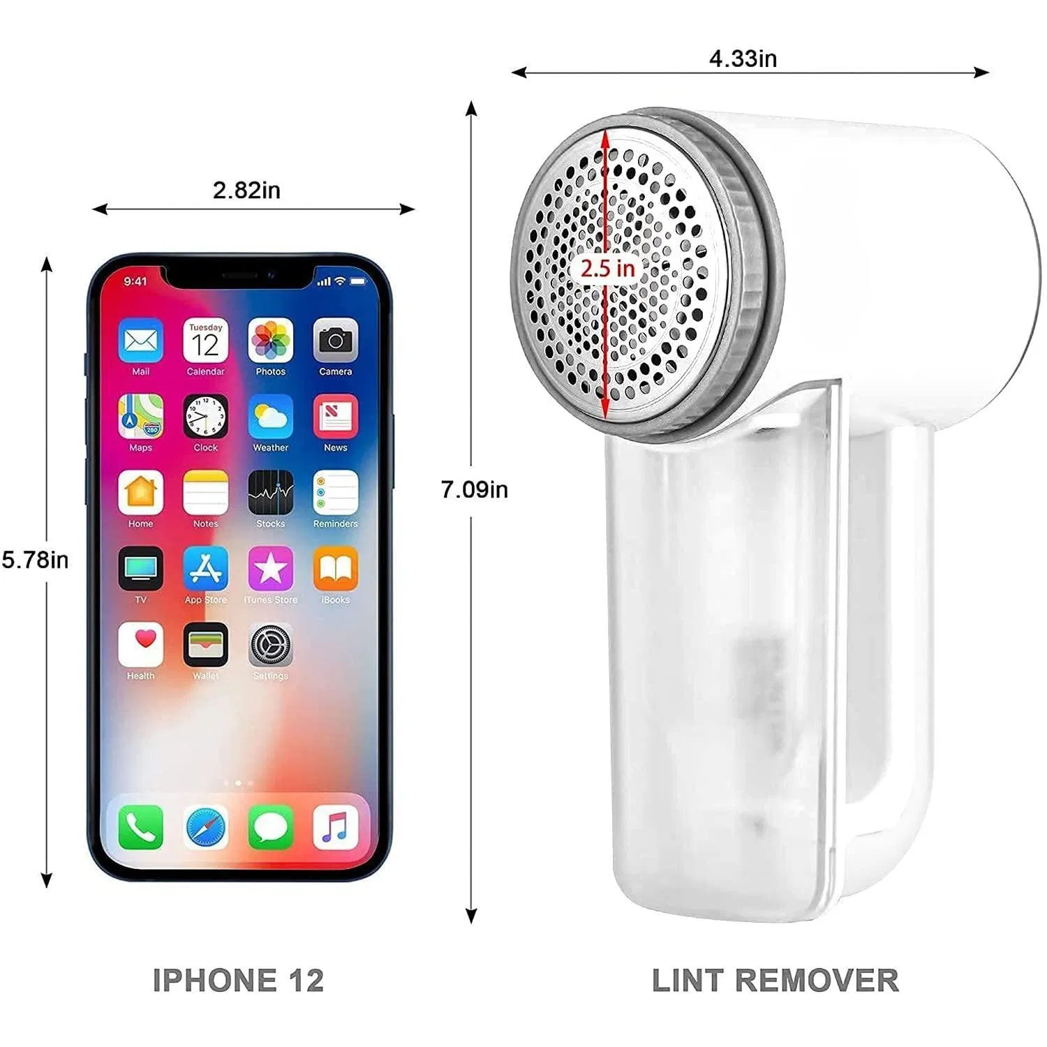 LED Display Big Trash Box 3-Speeds Rechargeable Fabric Shaver Electric Lint Remover