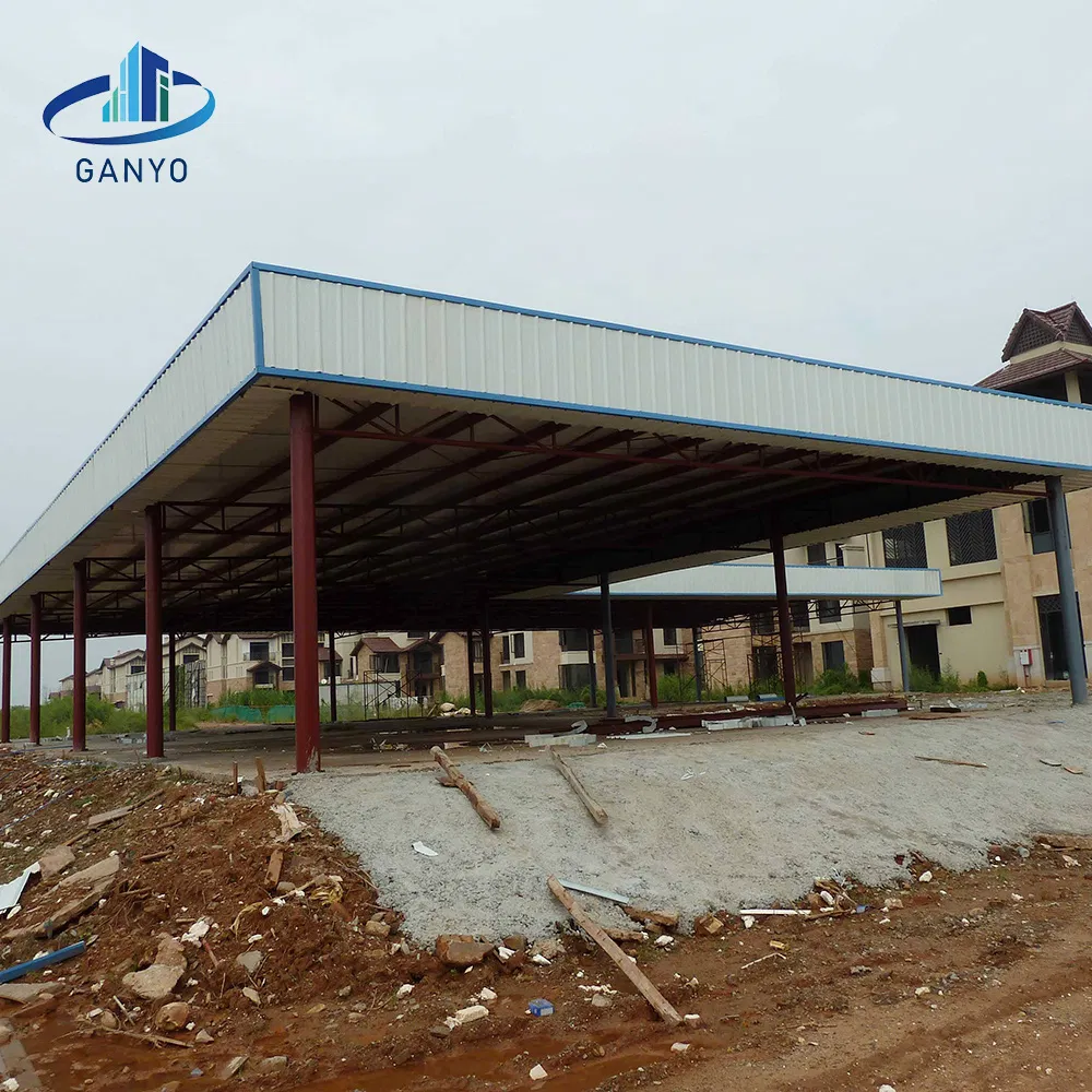 Ganyo Factory Prices Industrial Steel Frame Metal Prefabricated Steel Structure Building