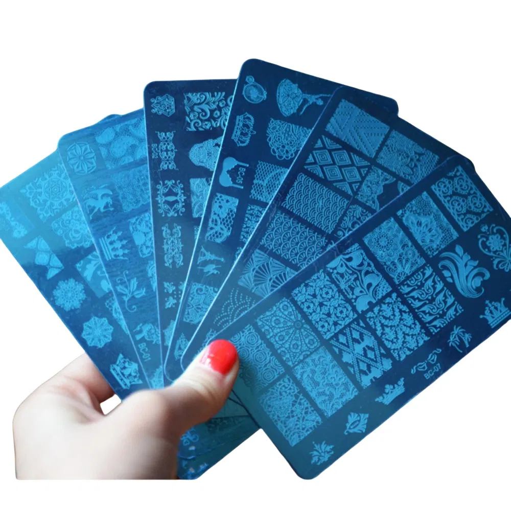 Hot Selling 20 Colors Lace Printing Bc Series Rectangular Painted Steel Plate