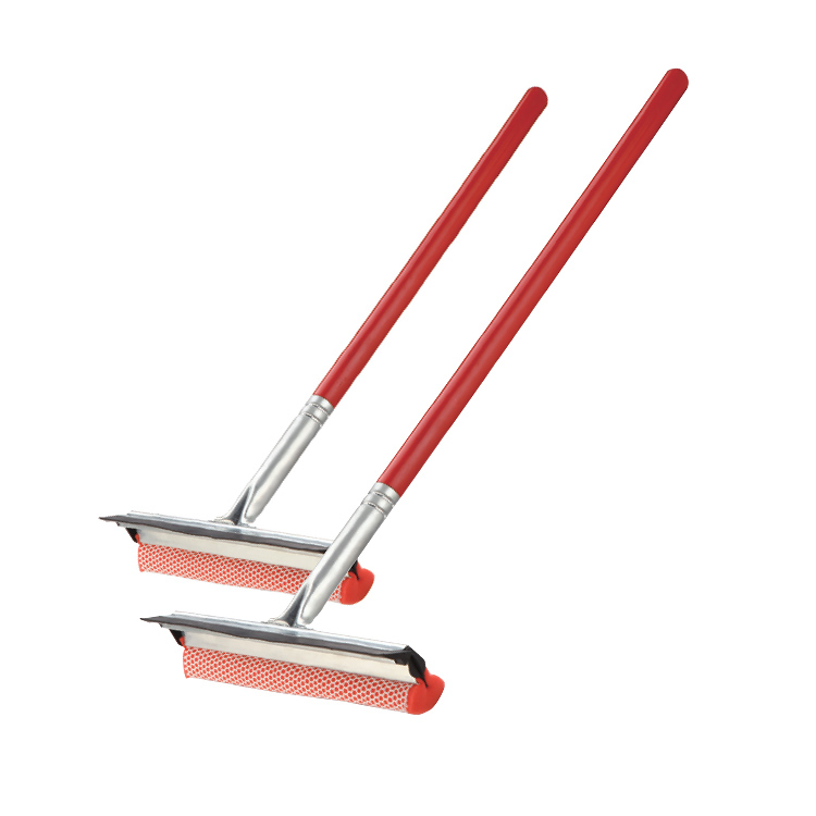 Metal Windows Wiper Glass Cleaning Squeegee with Wooden Handle