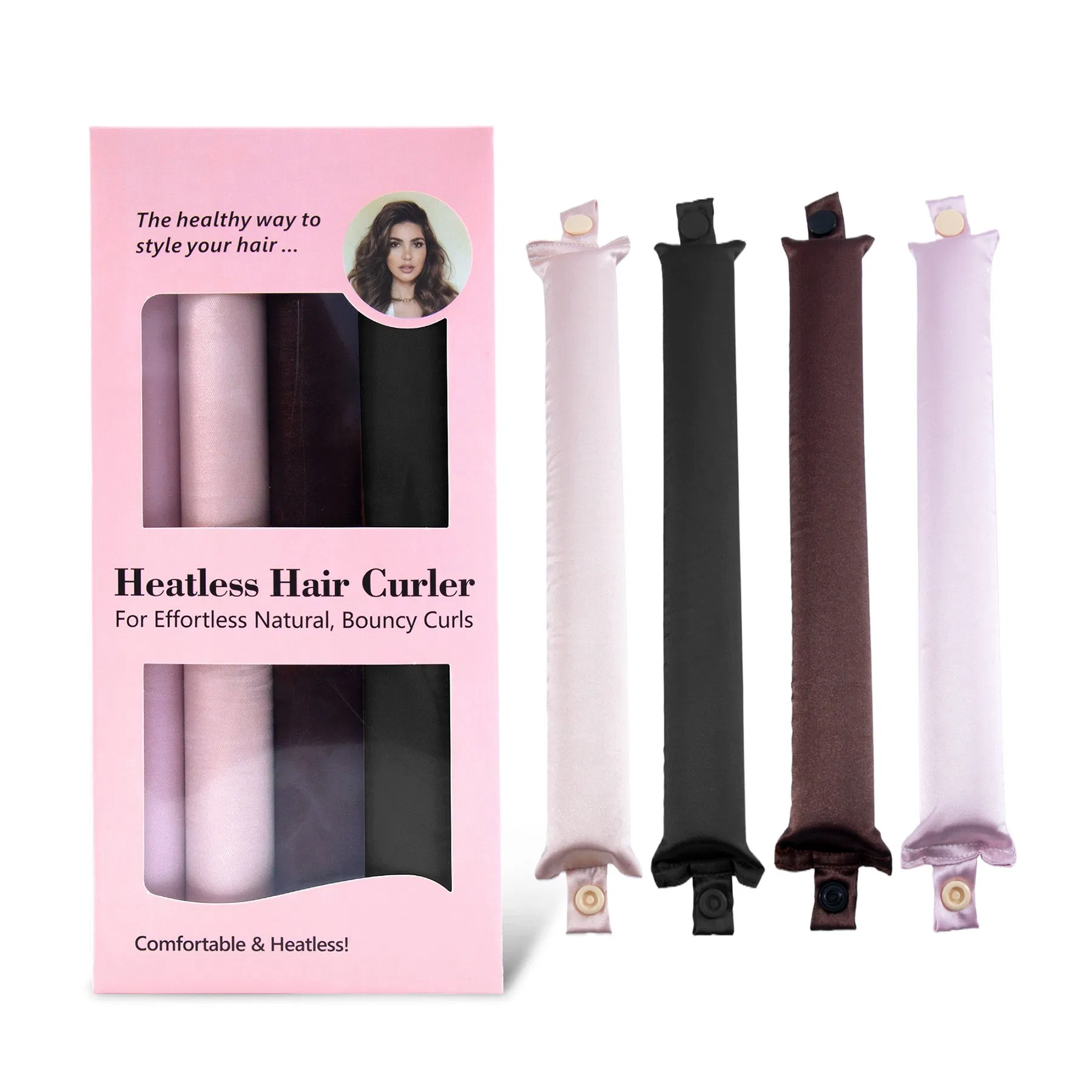 2025 Heatless Curling Hair Curler Rod Headband Soft and Elastic Magic Hair Curl Foam Hair Styling Set Rollers Sponge