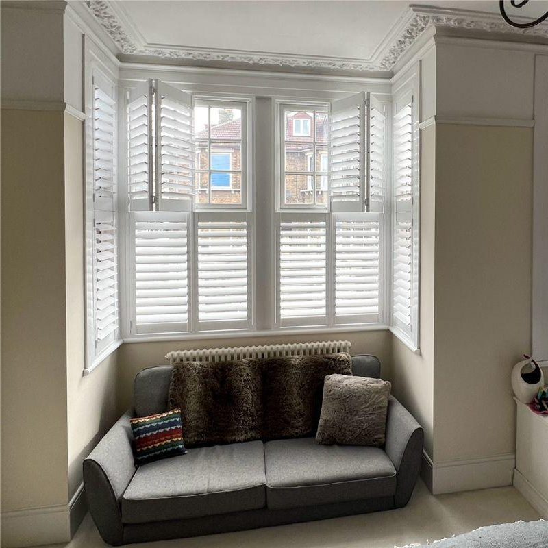 PVC Plantation Shutter Horizontal Paint Colour Shutters Supplier