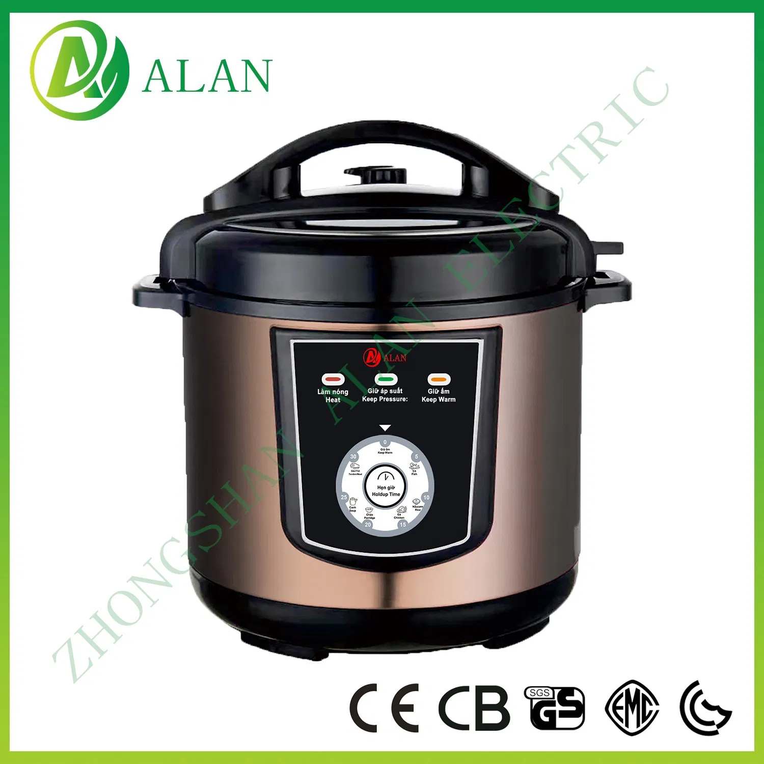 New Models 3-12L Mechanical Type Knob Control Easy Operation Electric High Pressure Cooker with 3 LED Indicators