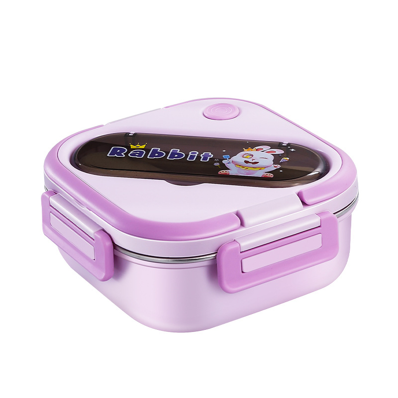 201 Stainless Steel Thermal Insulated Cartoon Bento Lunch Box