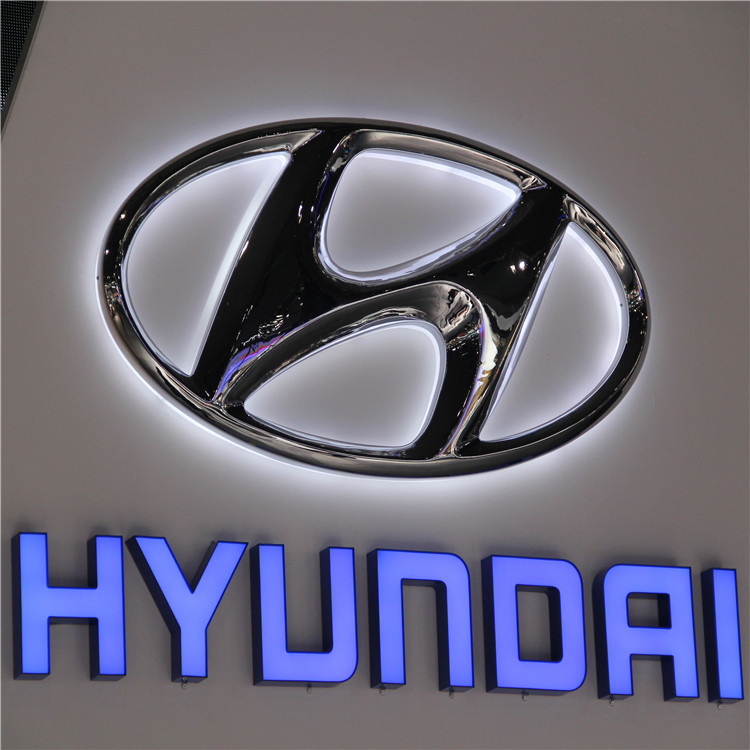 Acrylic Chromed LED Backlit Illuminated Car Brand Logo Sign