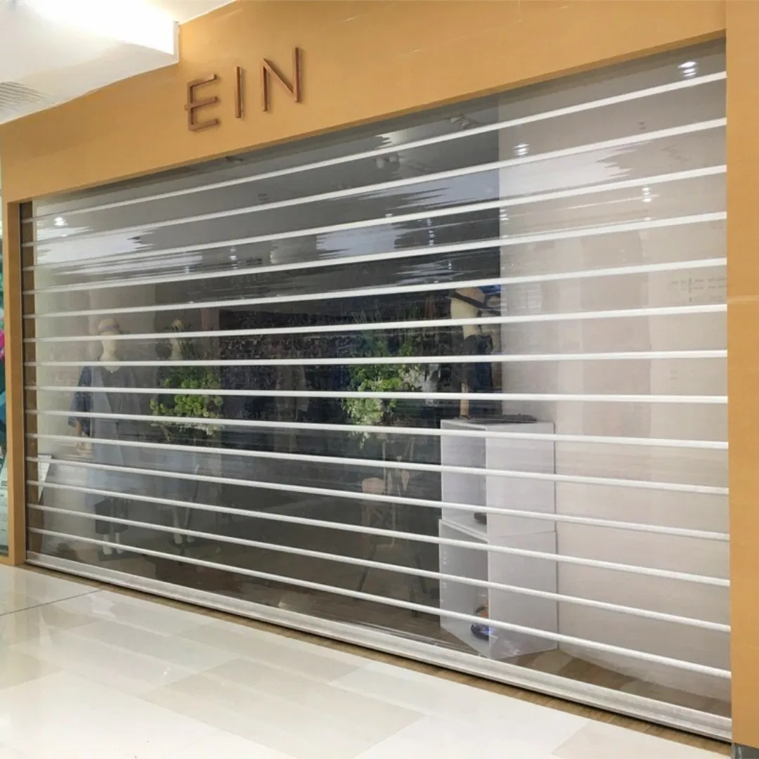 Versatile PVC Perspective Rolling Shutter Automatic Door for Commercial
